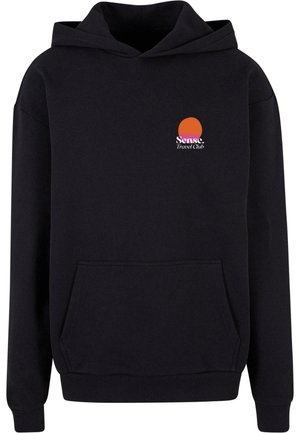 UNISEX TRAVEL CLUB - Felpa con cappuccio - black