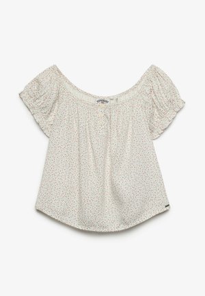 Superdry & Co, Blouse - off white mini roses