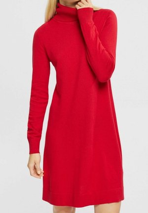Jerseyklänning - dark red