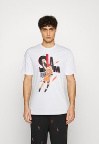 Jordan GAME CREW - T-shirt print - white
