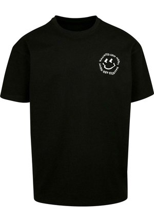 Merchcode, HALLOWEEN - HAUNTED AND HAPPY TEE - T-Shirt print - black