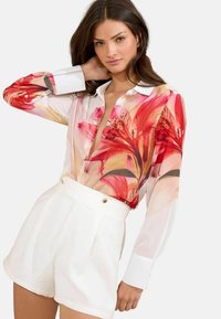 Lipsy - REGULAR FIT PRINTED - Button-down blouse - white Thumbnail Image 1