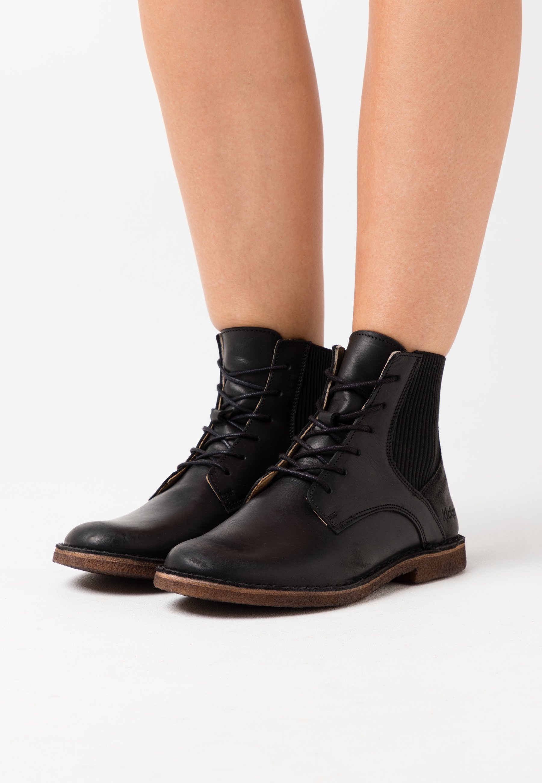 鍔 Kwijtschelding leiderschap Kickers TITI - Korte laarzen - other black/zwart - Zalando.nl