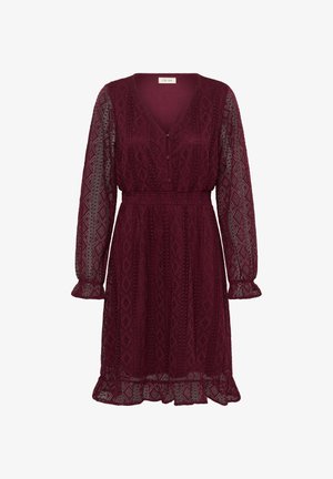 Cream, CRDANIKA LONG SLEEVE - Cocktailjurk - zinfandel