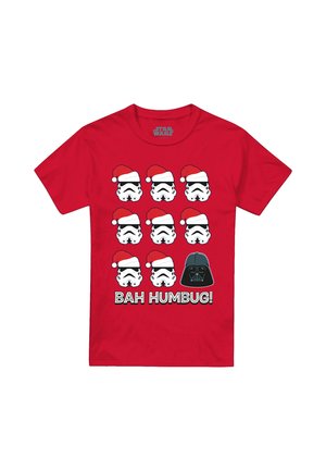 STAR WARS EMPIRE BAH HUMBUG - Print T-shirt - red
