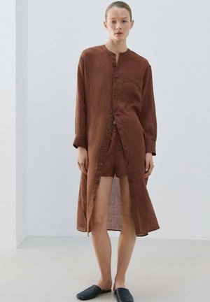 Vestido camisero - brown