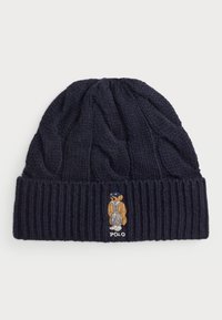 POLO BEAR CABLE WOOL BLEND BEANIE - Beanie - navy