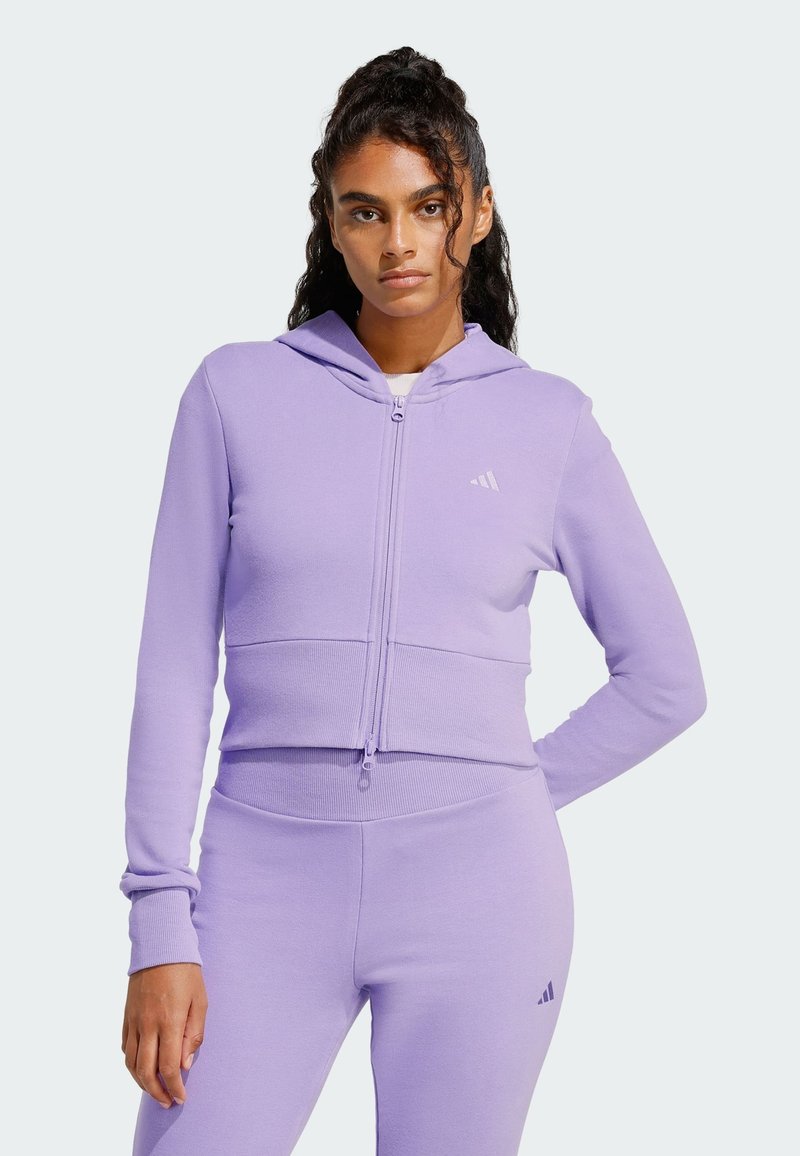adidas Sportswear Mikina so zipsom - magic lilac