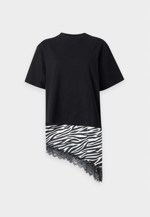 Noisy May, NMFILLA OVERSIZE - Print T-shirt - black