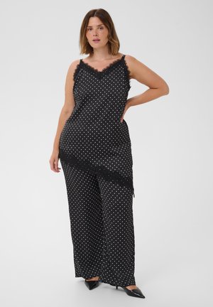 Kaffe Curve, KCMISSU - Trousers - black w white dot