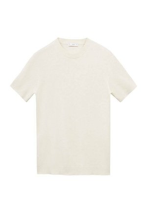 Mango Basic T-shirt - ivory white
