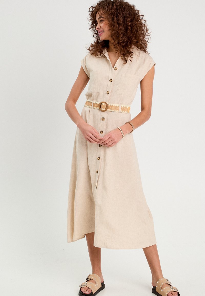 sachin and babi light blue dress Cache Cache Day dress - beige