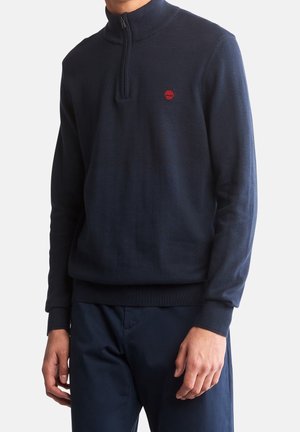 Stickad tröja - dark blue