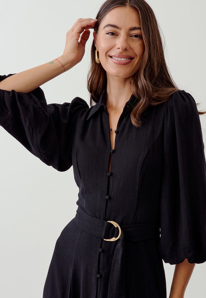 Robe Chemise Pyjama BCBGeneration Jacklean Noir - Taille S, Neuve Avec étiquette