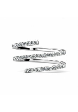 SPIRAL - Ring - argenté couleur / cristal