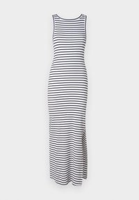 DREW REVERSIBLE STRIPE DRESS - Maksi garuma kleita - bright white/black