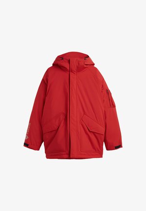 Tommy Hilfiger, TOMMY HILFIGER DOWN HOODED PARKA - Daunenmantel - medium red