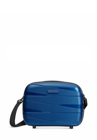 REDOLZ Beauty-Case Toilettas, toilettas, make-uptas, 31 x 19 x 21 cm, voor dames en heren, met afneembare schouderriem en opsteekfunctie (Essentials 12), zwart, Beauty-Case, toilettas