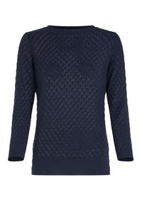 King Louie Damen Strickpullover Erin Top Flora - Mit Glitzernähten & Bootsausschnitt