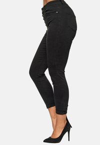 Elara HIGHWAIST - Vaqueros pitillo - schwarz