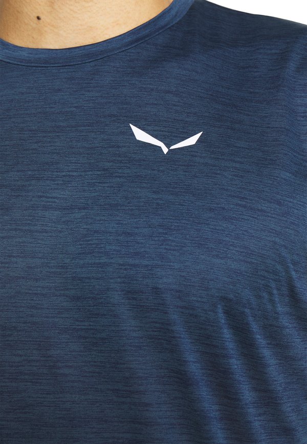 PUEZ MELANGE DRY TEE - Sports T-shirt - dark denim melange3