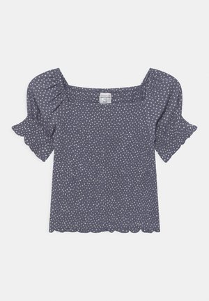 SMOCKED CORSET - Blouse - dark blue