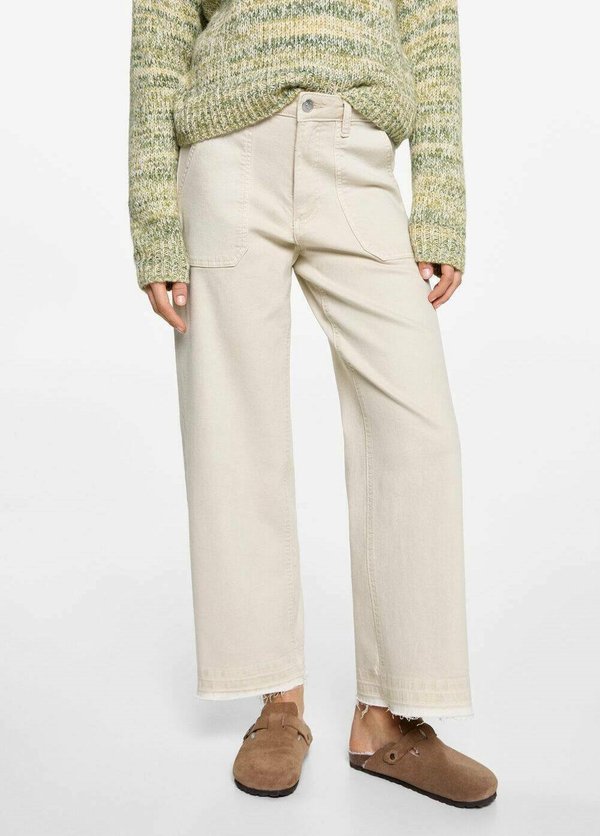 Stoffhose - beige