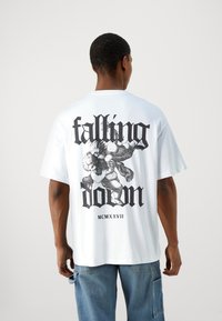 Jack & Jones - JORFALLING TEE CREW NECK UNISEX - Potiskana majica - bright white Miniaturna slika 1