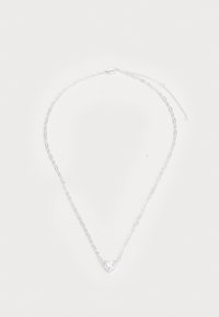 CHUNKY CHAIN HEART NECKLACE - Κολιέ - silver-coloured