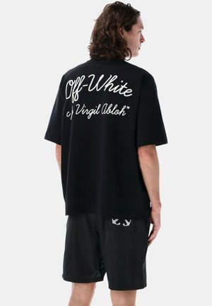 OFF-WHITE, SCRIPT SKATE - Print T-shirt - black