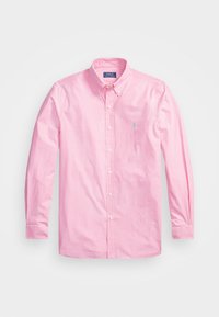 CUSTOM FIT GINGHAM STRETCH POPLIN SHIRT - Ing - resort rose/white