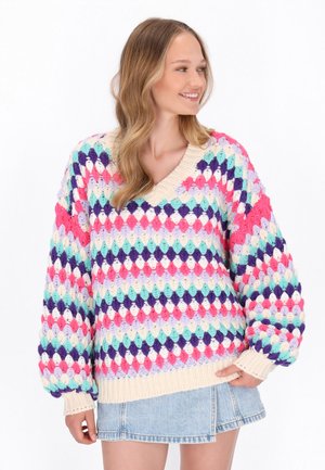 Trui - turquoise multicolor