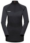 TRIFT HALF ZIP LONGSLEEVE WOMEN - Topper langermet - black