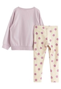 Lindex SET FLOWER - Sweatshirt - light lilac