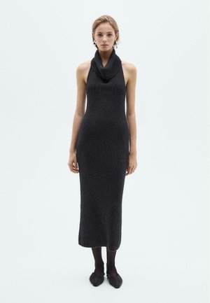 LIMITED EDITION - HALTER MIDI - Jumper dress - black
