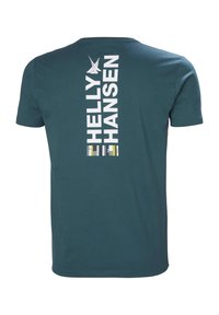 Helly Hansen SHORELINE  - Camiseta estampada - dark creek