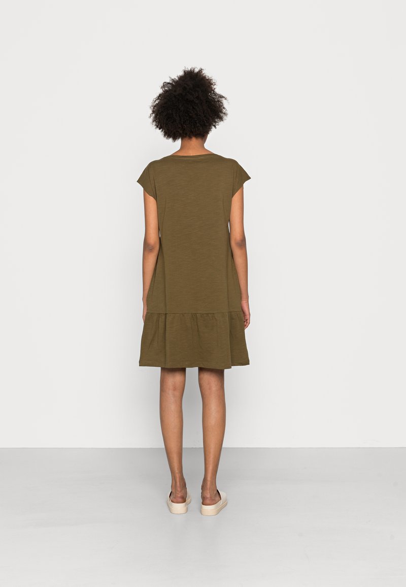 Damen Freizeitkleider | edc by Esprit Jerseykleid khaki green/khaki - PE71058 Damen Freizeitkleider | edc by Esprit Jerseykleid khaki green/khaki - PE71058