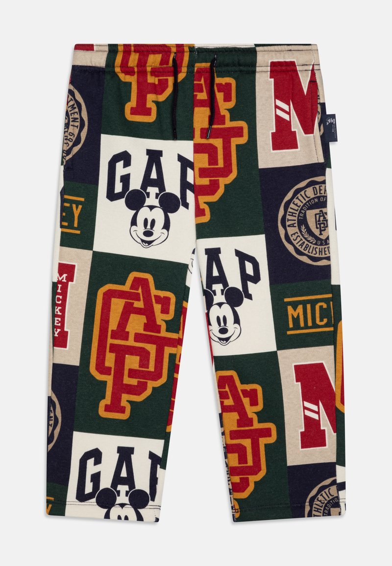 GAP MICKEY LOOSE - Calças - grey/light red/beige