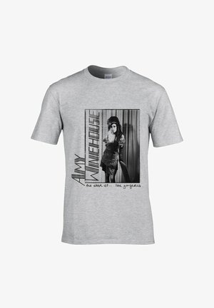 rockshirts, AMY WINEHOUSE AND ABOVE ALL…LOOK GORGEOUS T-SHIRT - T-Shirt print - grey