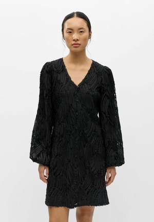 Object, SHORT DRESS BALLOON SLEEVE - Robe de jour - black1