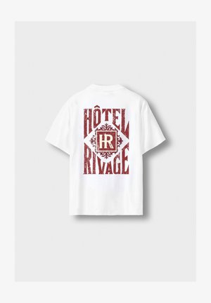 Burocs, OVERSIZE HOTEL EMBLEM - Μπλουζάκι με στάμπα - white