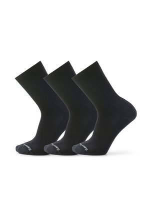 EVERYDAY SOLID CREW 3 PACK - Urheilusukat - black