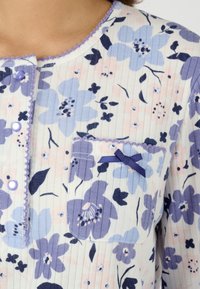 Damart MANCHES LONGUES SET - Pyjama set - bleu fleuri