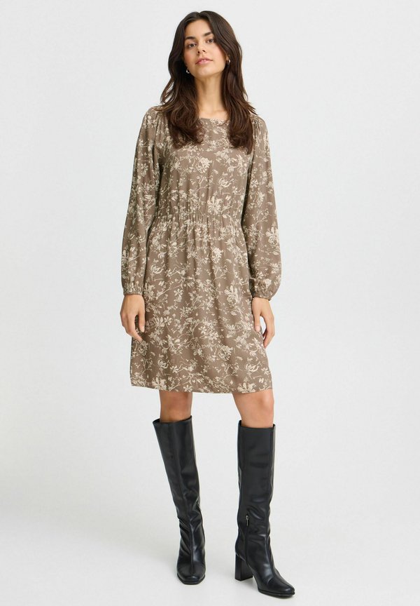 FRFLOWY - Day dress - walnut aop aof2