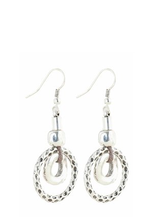BOHO CIRCLE DROP  - Ohrringe - silver-coloured