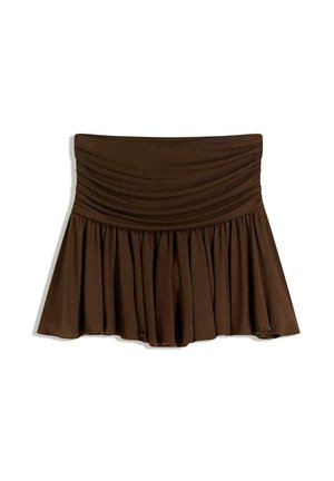 Fustă în formă de A - dark brown