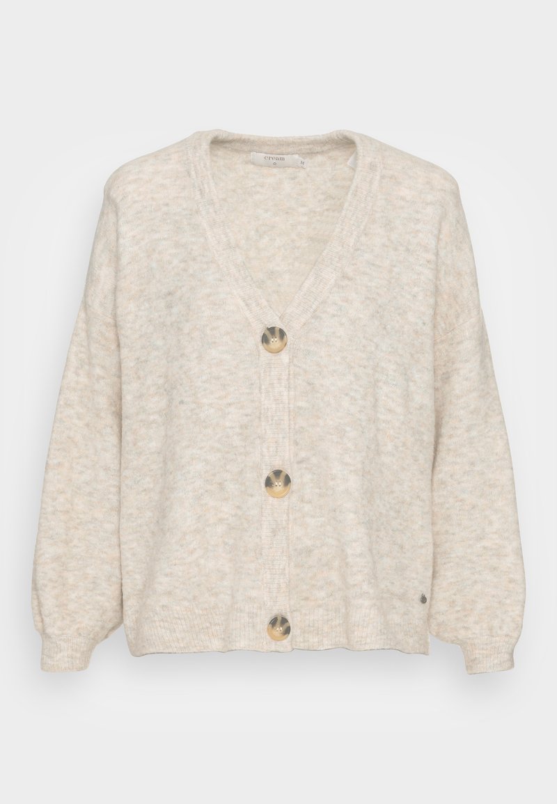 Grof gebreid vest met knopen zwart