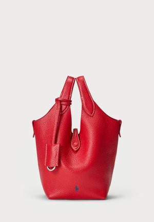 Polo Ralph Lauren POLO PLAY LEATHER SMALL TOTE & CROSSBODY - Bolso de mano - cherry