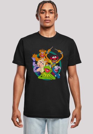 DISNEY DIE MUPPETS GROUP CIRCLE - Print T-shirt - black