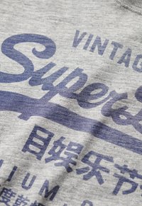 Superdry & Co GRAPHIC - Long sleeved top - athletic grey marl